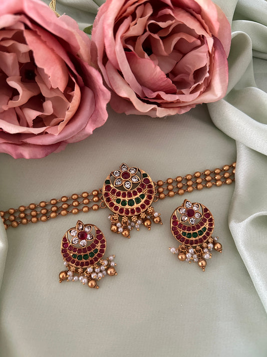 Budgeted Half Moon Ghungroo Choker