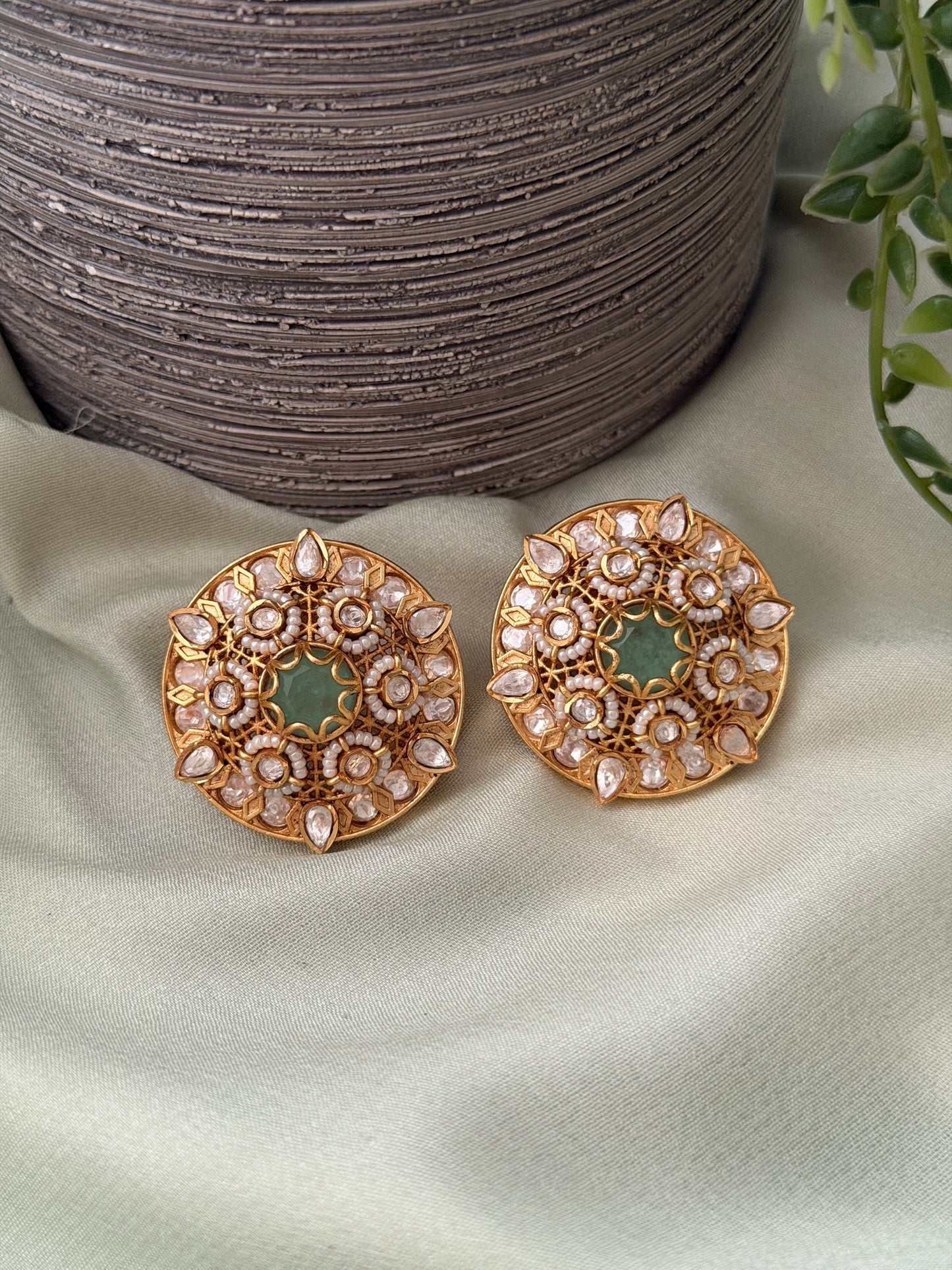 Jadau Chakra Studs