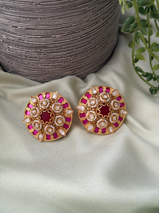 Jadau Chakra Studs