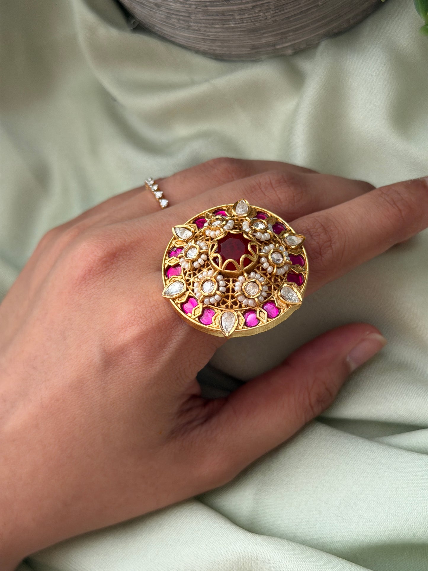 Jadau Chakra Rings
