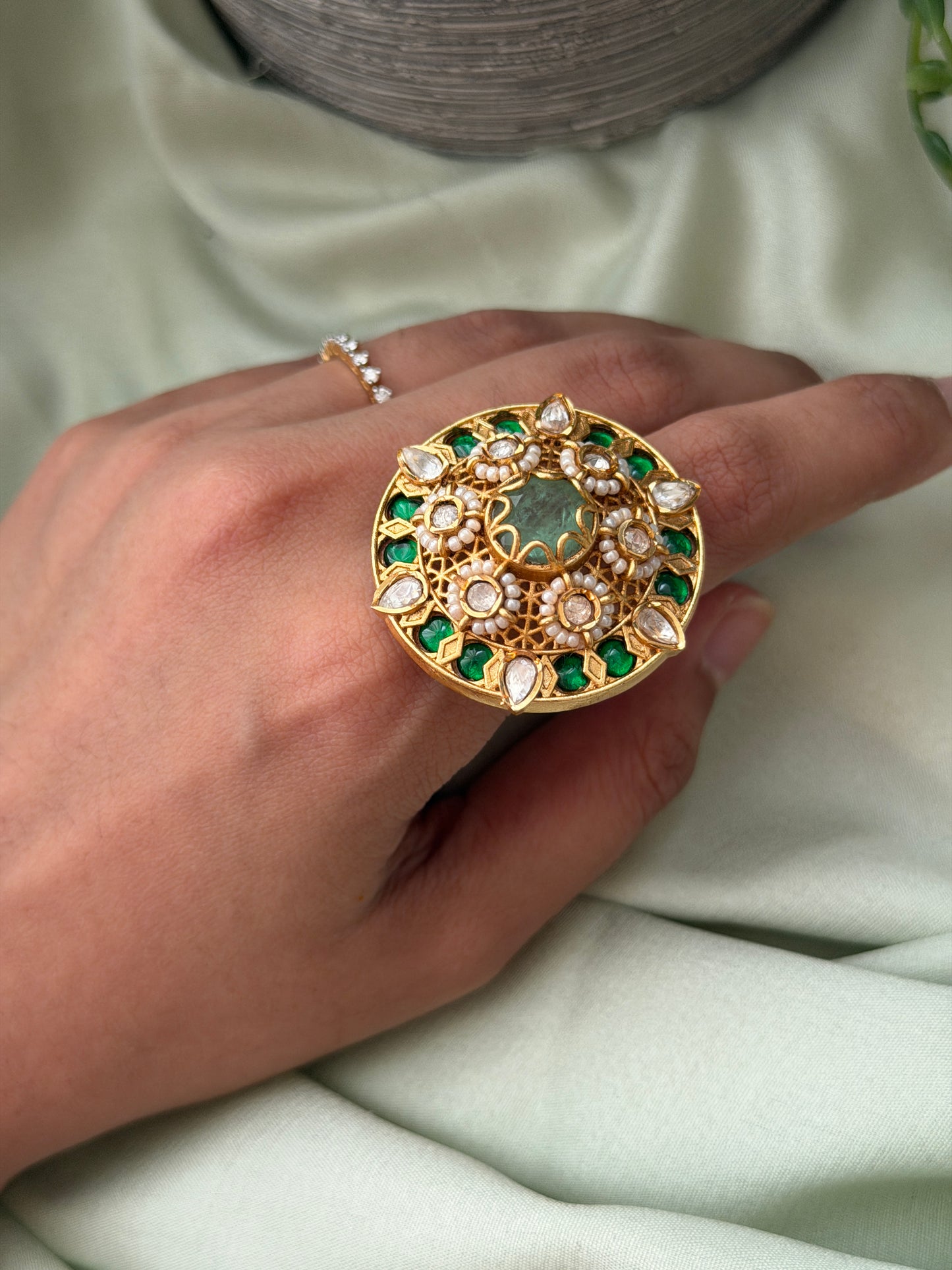 Jadau Chakra Rings