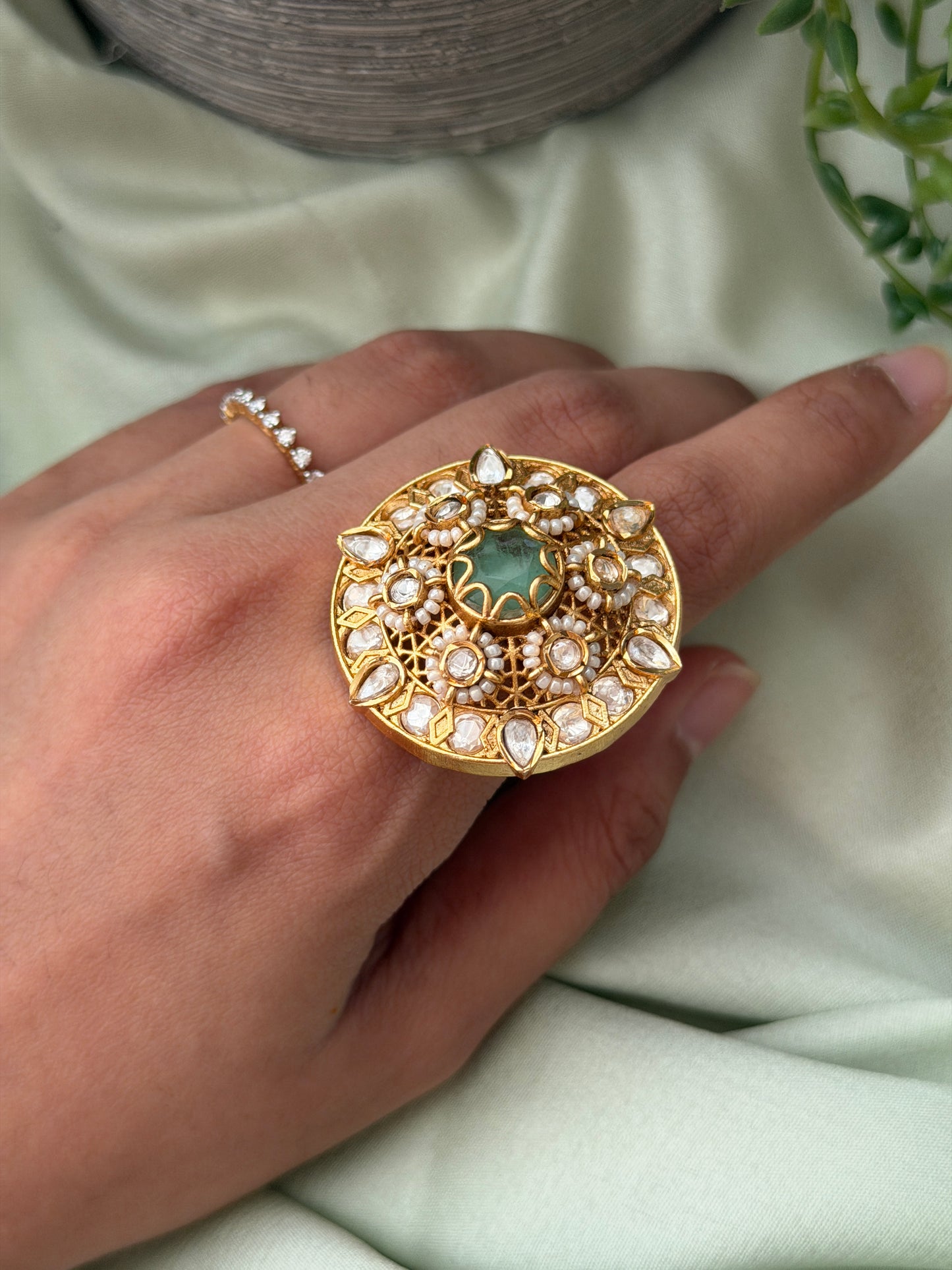 Jadau Chakra Rings