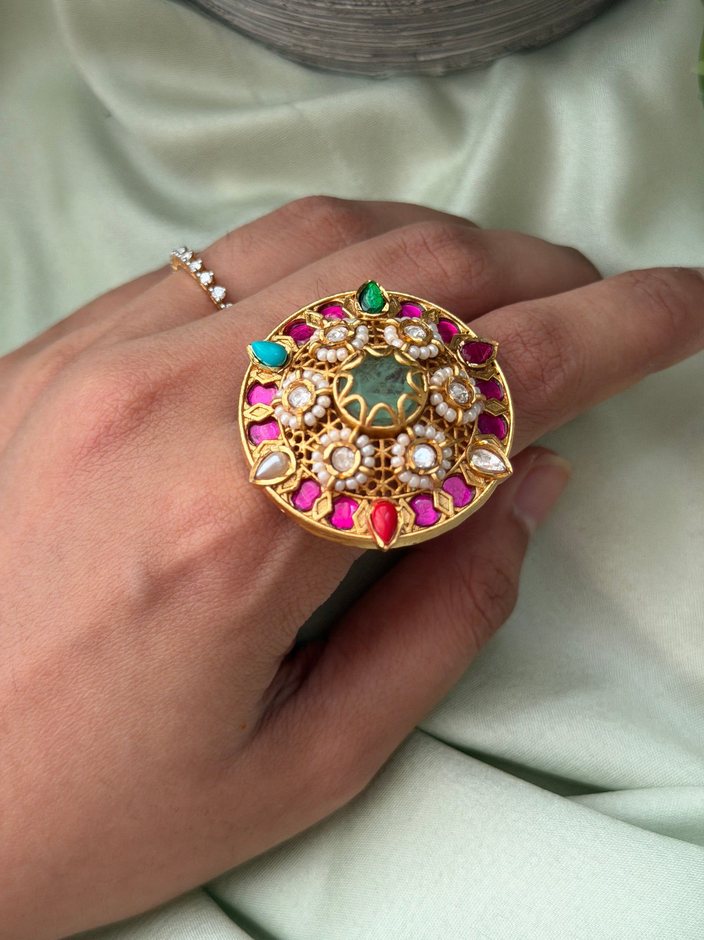 Jadau Chakra Rings