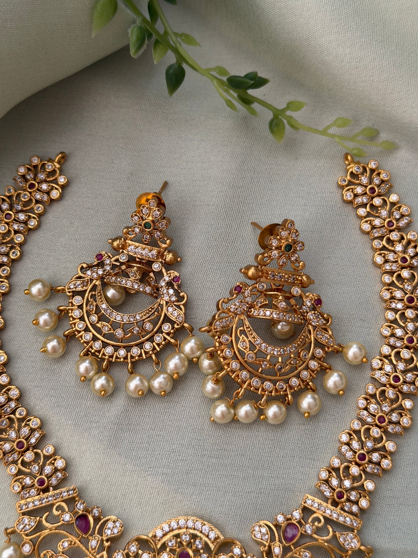 AD Pearl Bell Necklace
