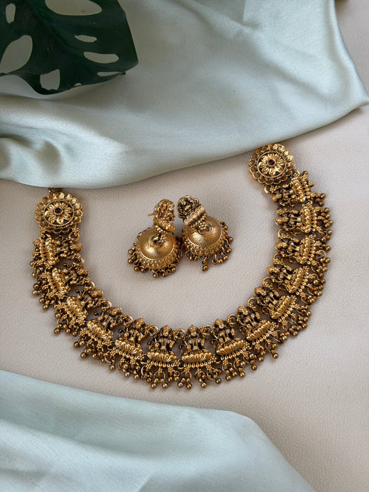 Budgeted Matte Lakshmi Necklace