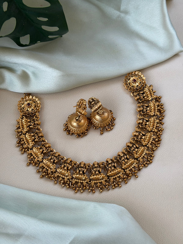 Budgeted Matte Lakshmi Necklace