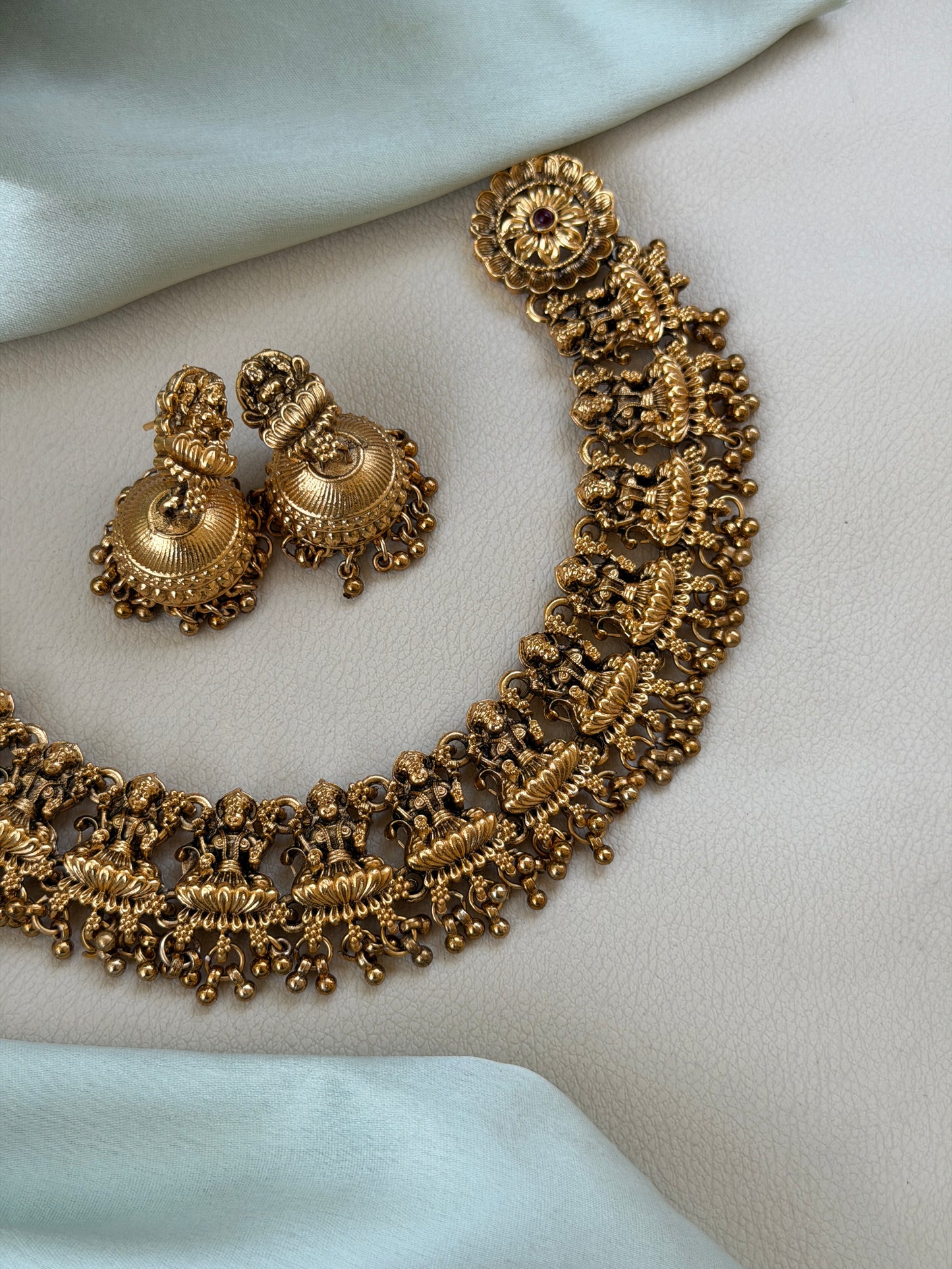 Budgeted Matte Lakshmi Necklace