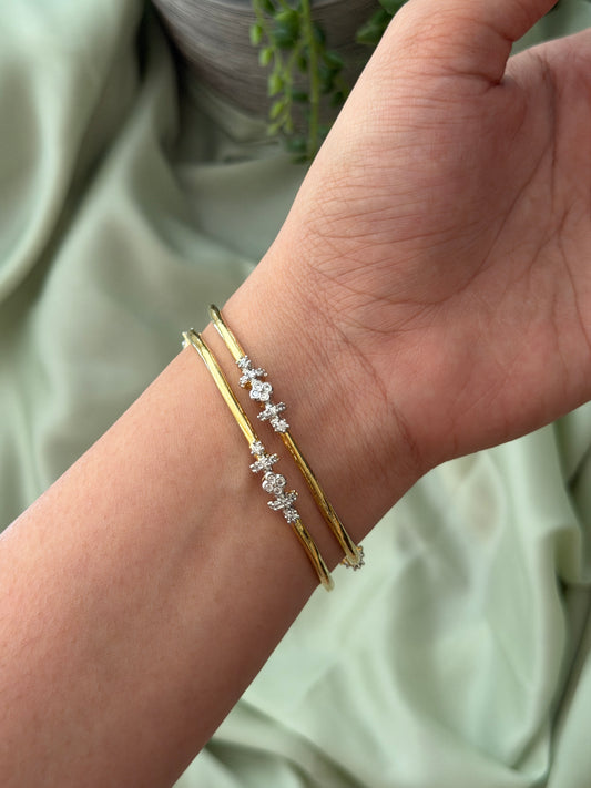 Regal Diamond Bangles (Set of 2)