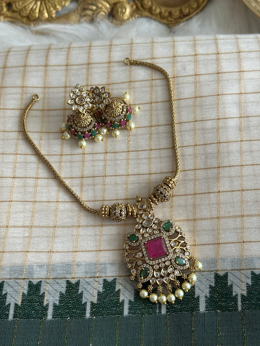 Ajanta Attigai with baby Jhumkas