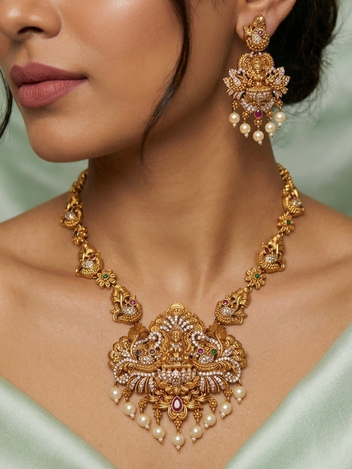 Malagha Gold Long Necklace