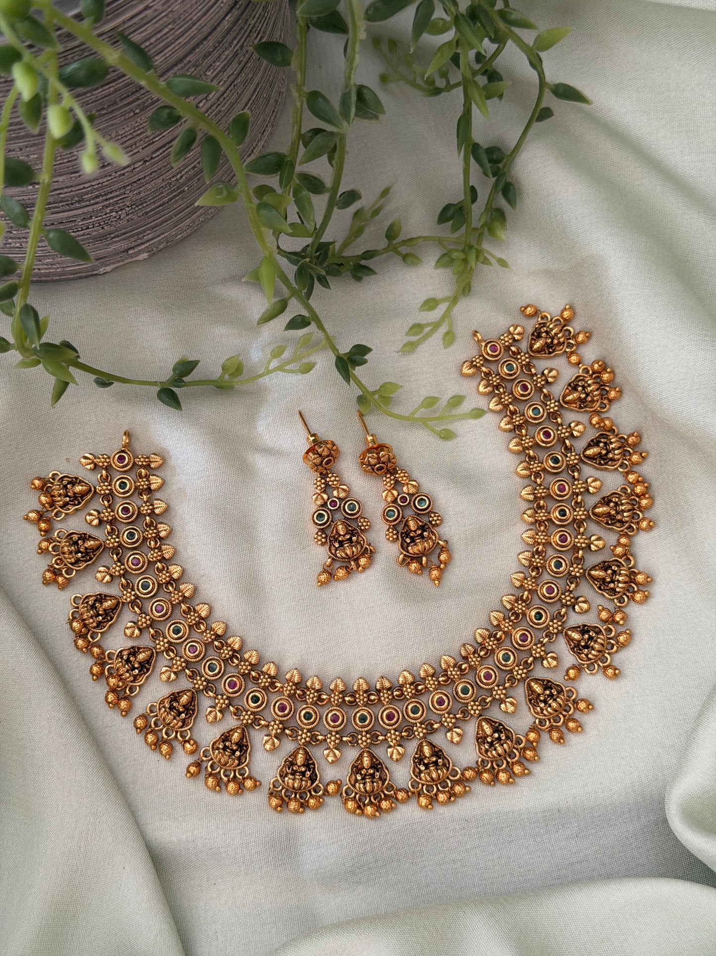 Mini Lakshmi Ghungroo Necklace