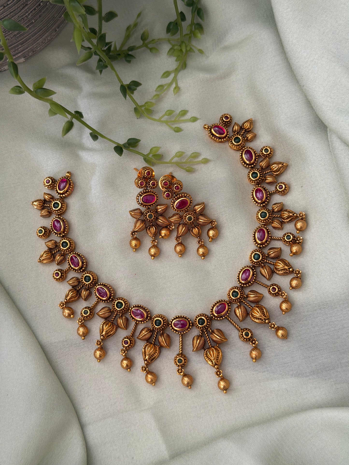 Ojasvini Ruby Necklace