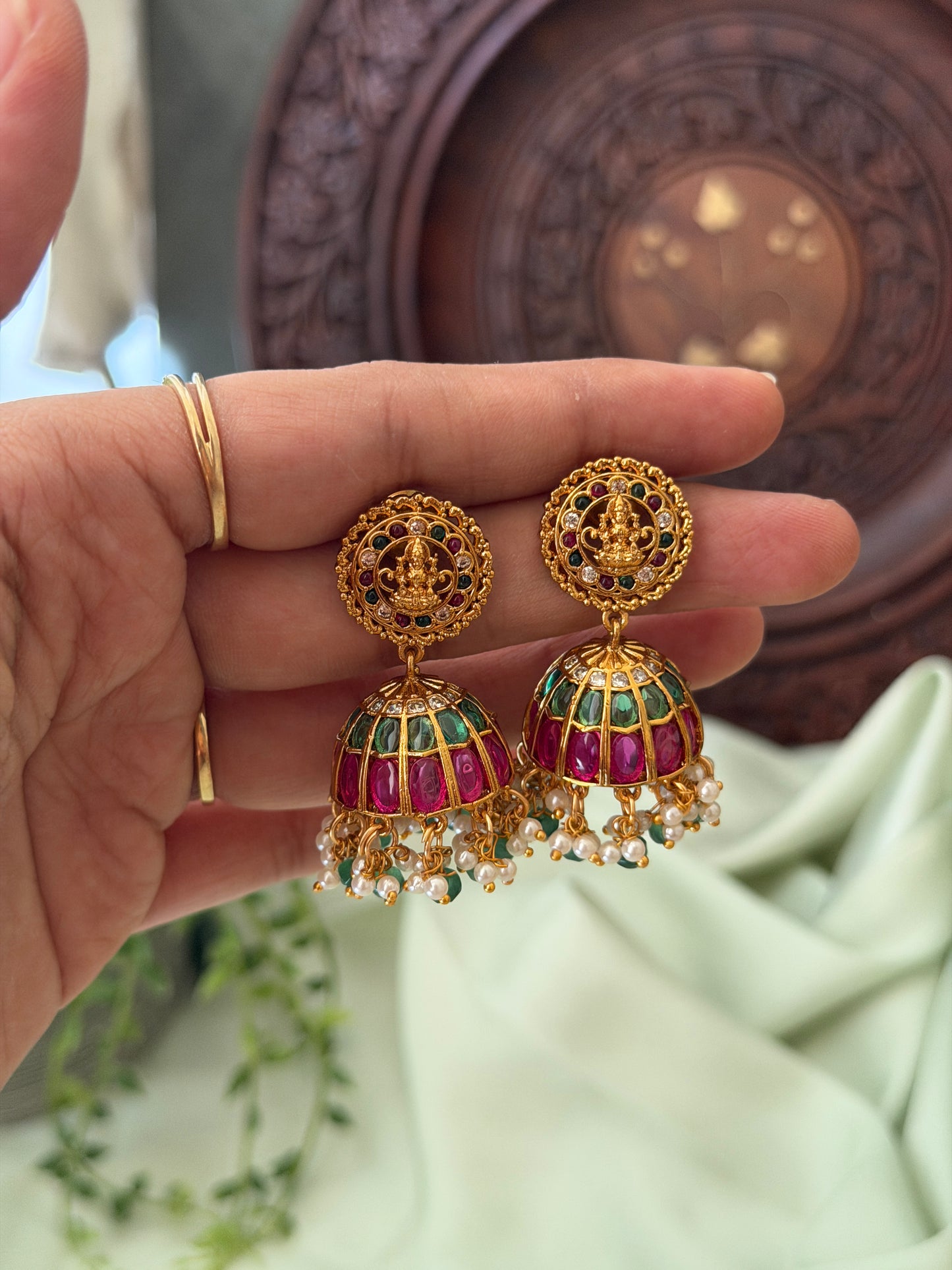 Sati Dual Tone Jhumka