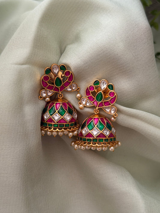 Himanika Jadau Jhumkas