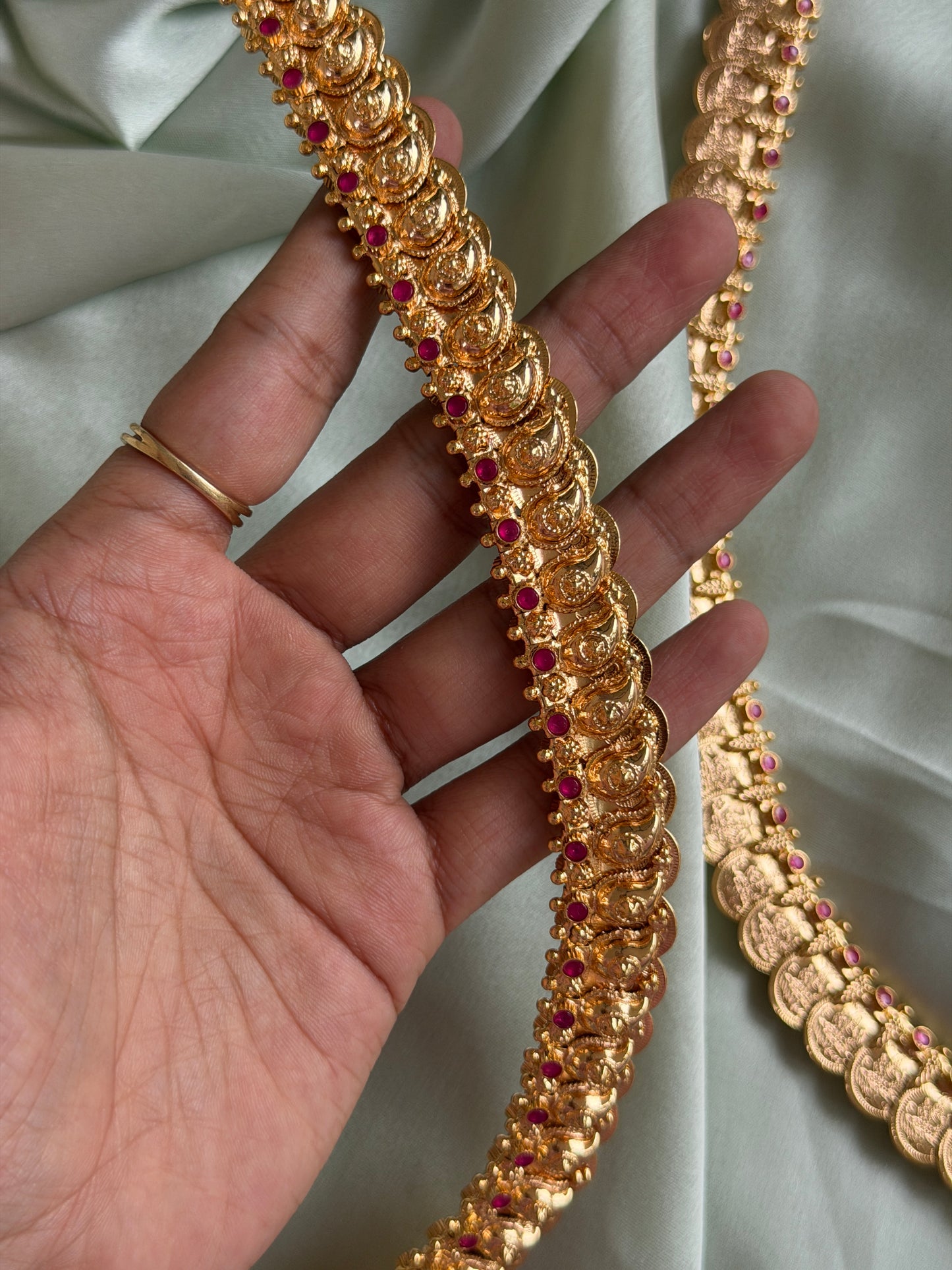 Double sided 1Gm Gold Haaram