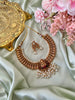 Kashmi Gold Rice Pearl Necklace