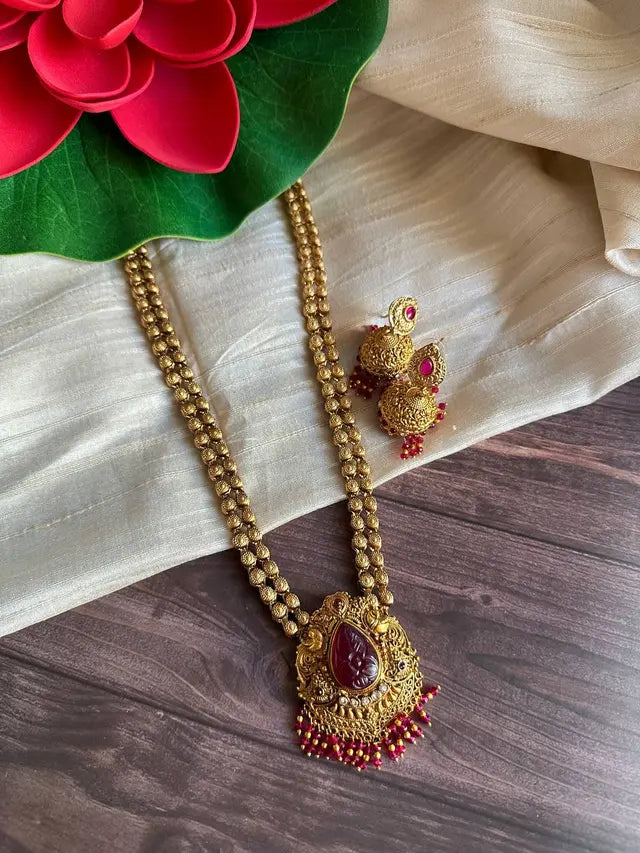 Precious Stone Haaram Set