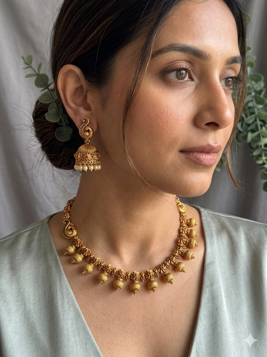 Dyuthi Gold Replica Choker