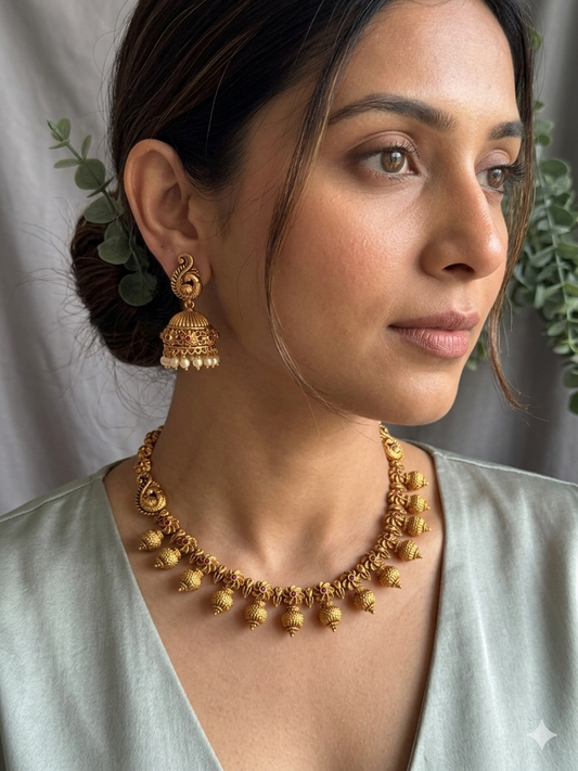 Dyuthi Gold Replica Choker