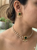 Square Pendant Pearl Choker