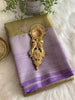 Olive Dandelion Kanchi Tissue Saree