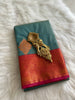 Celadon blue Semi Silk Saree