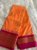 Coral Peach Semi Silk Saree