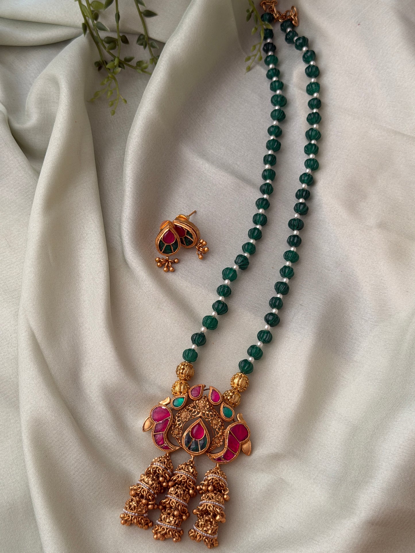 Morah Mini jhumka Haaram set