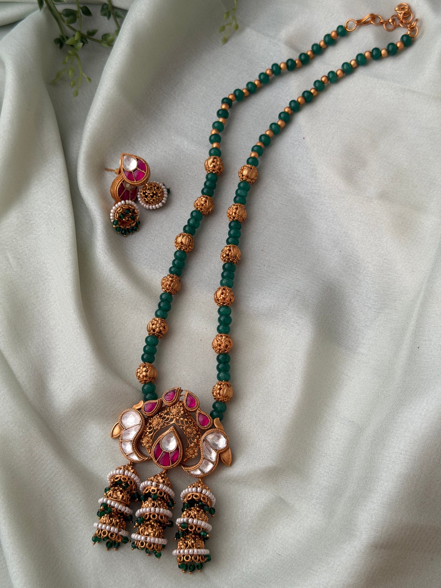 Morah Mini jhumka Haaram set