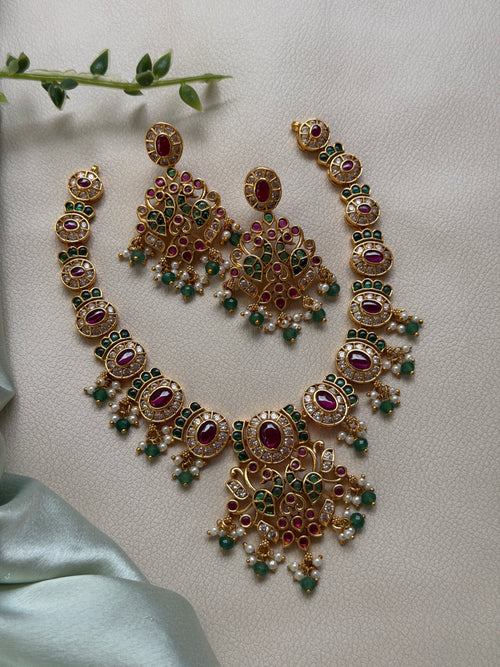 Sthuthi Kempu Necklace