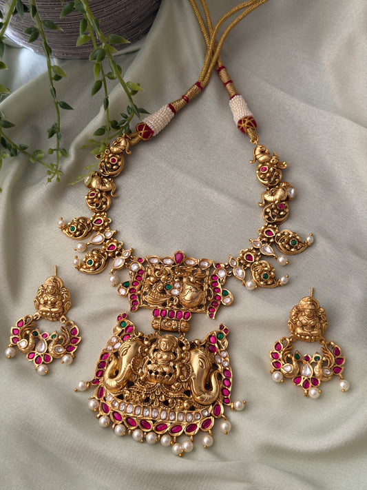 Ahalya Premium Lakshmi Necklace