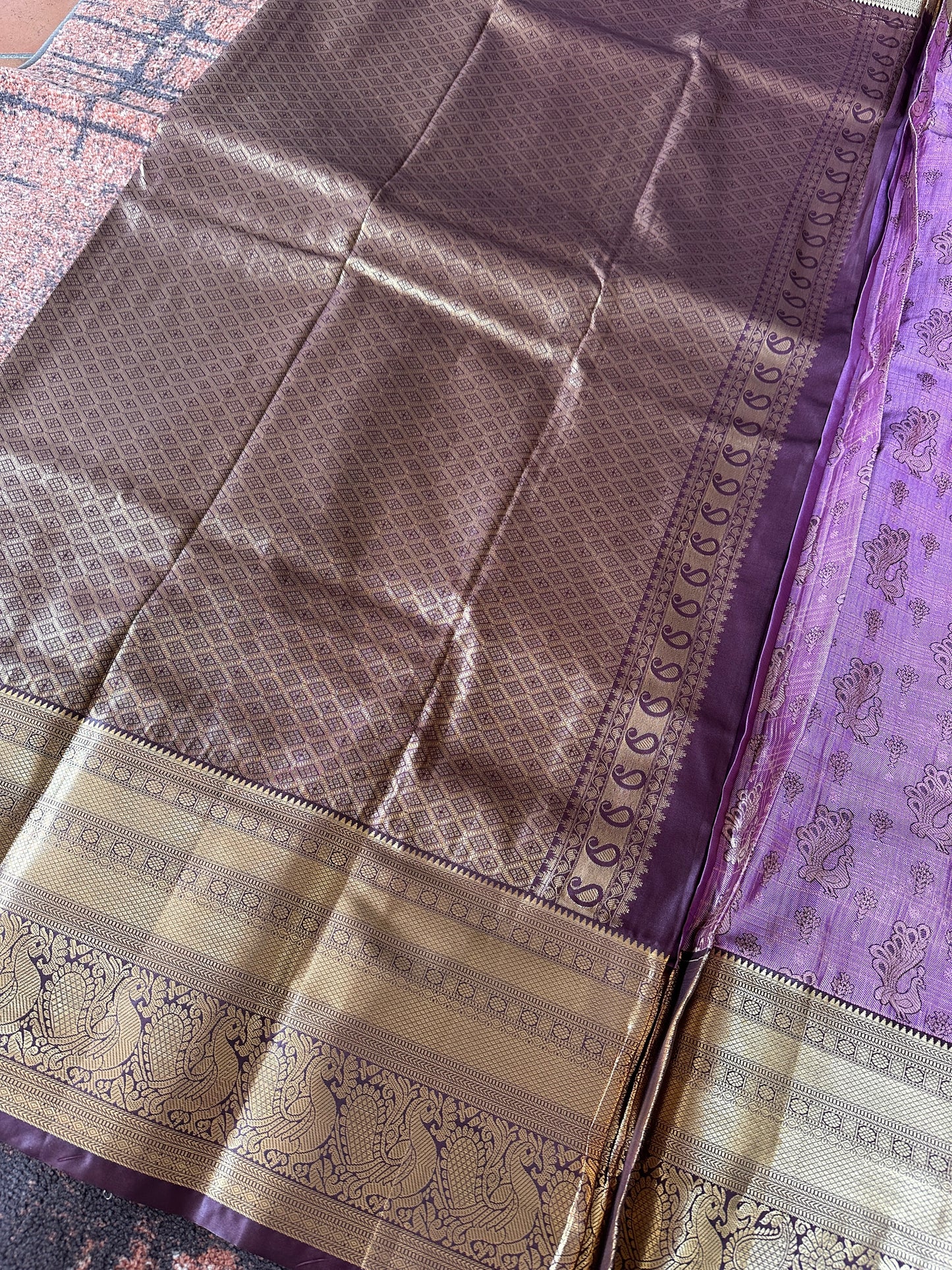 Azura Lavender Vaira Oosi Kanchi Pattu
