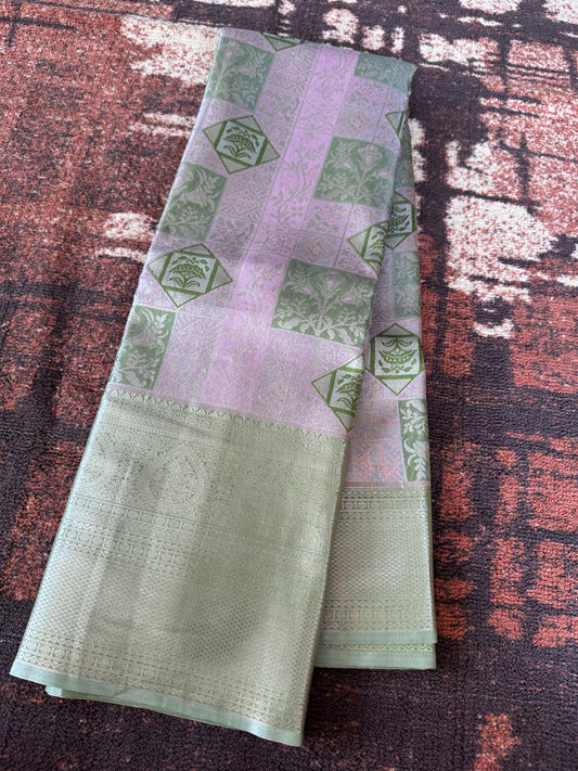 Mix of Pastels Tissue Silk Saree