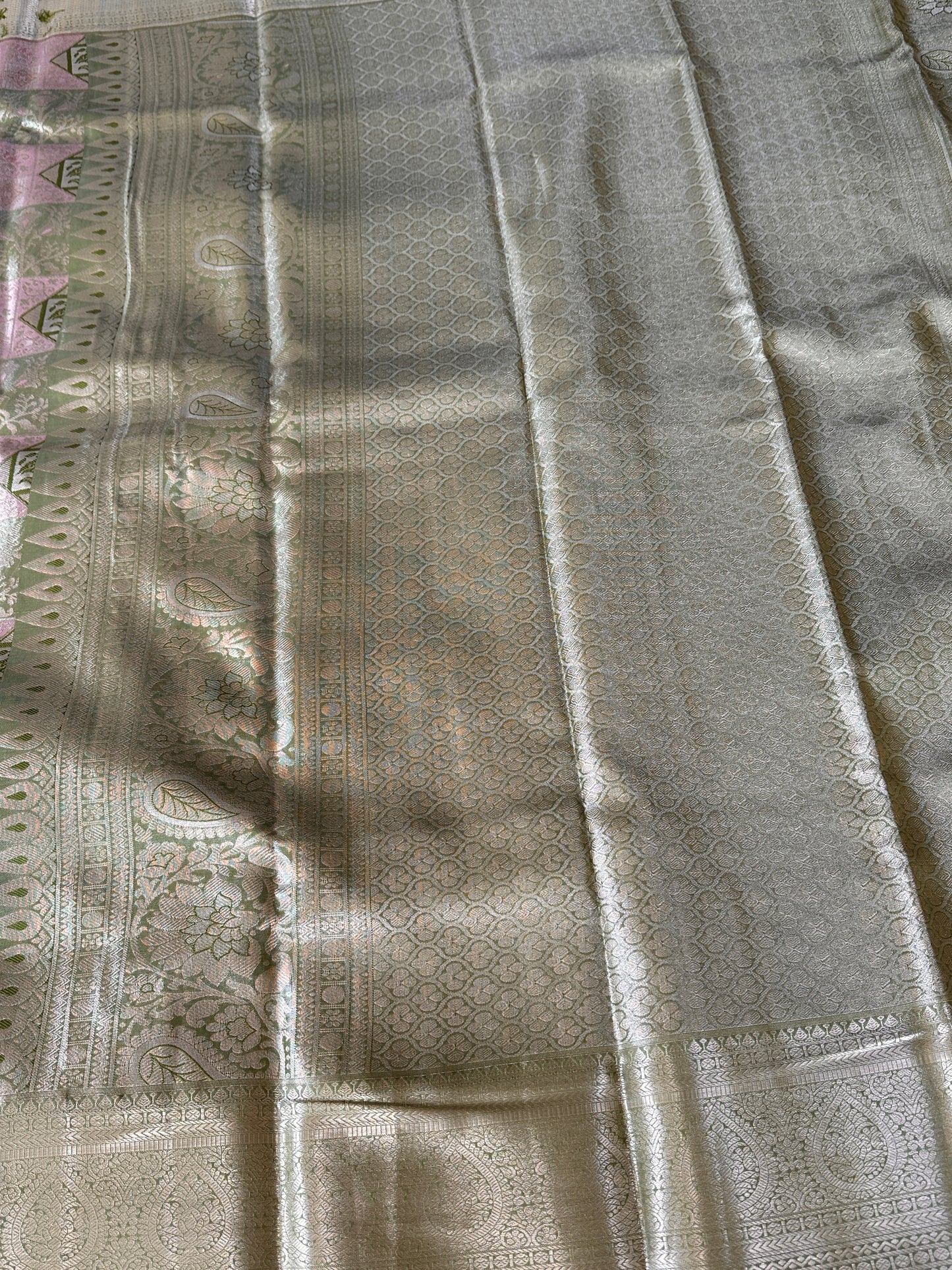 Mix of Pastels Tissue Silk Saree