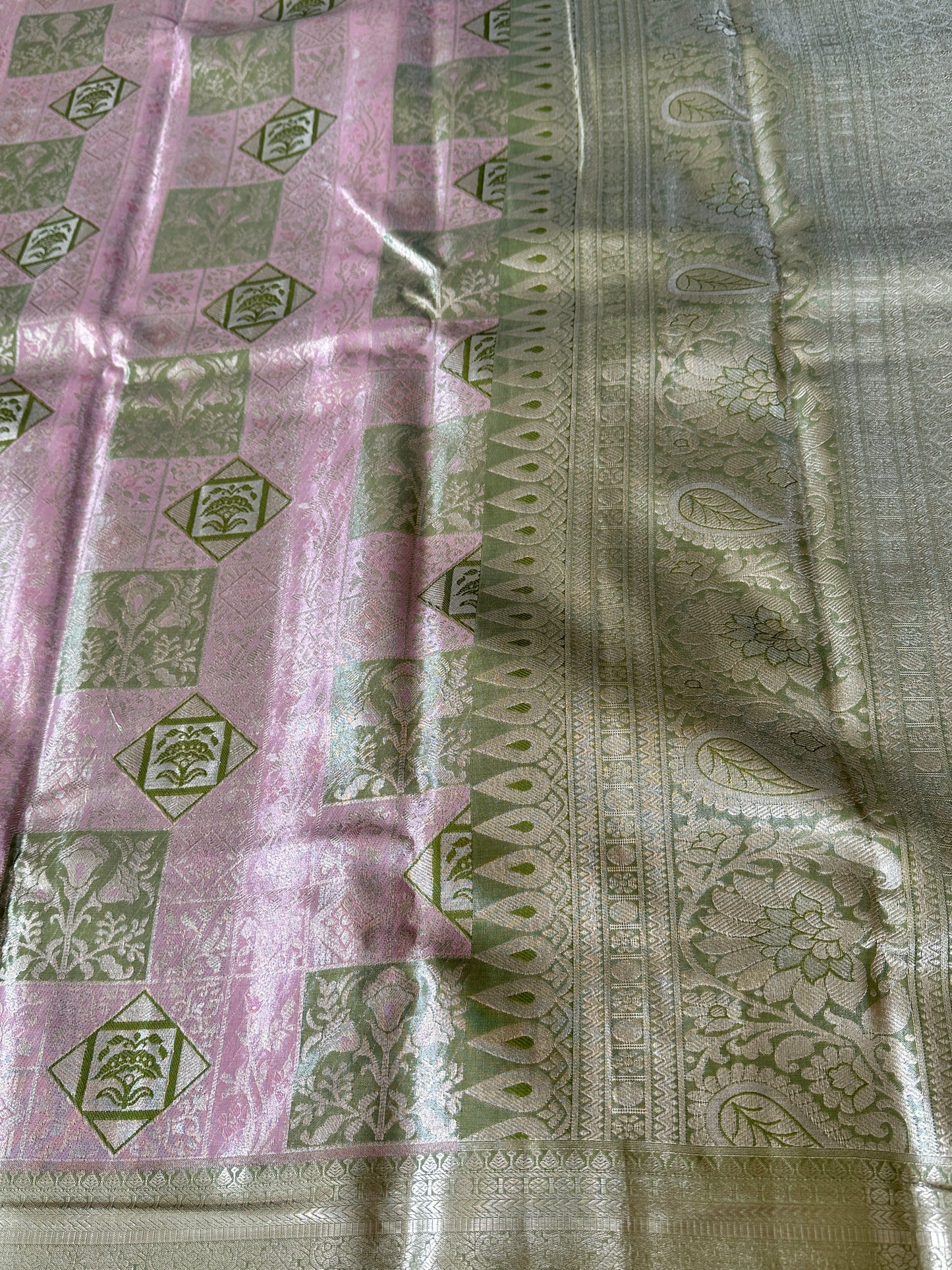 Mix of Pastels Tissue Silk Saree
