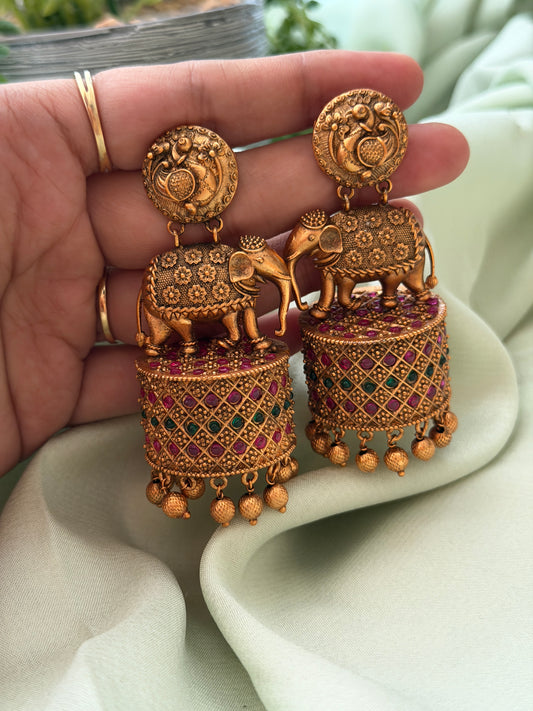 Baahubali Tusker Jhumkas