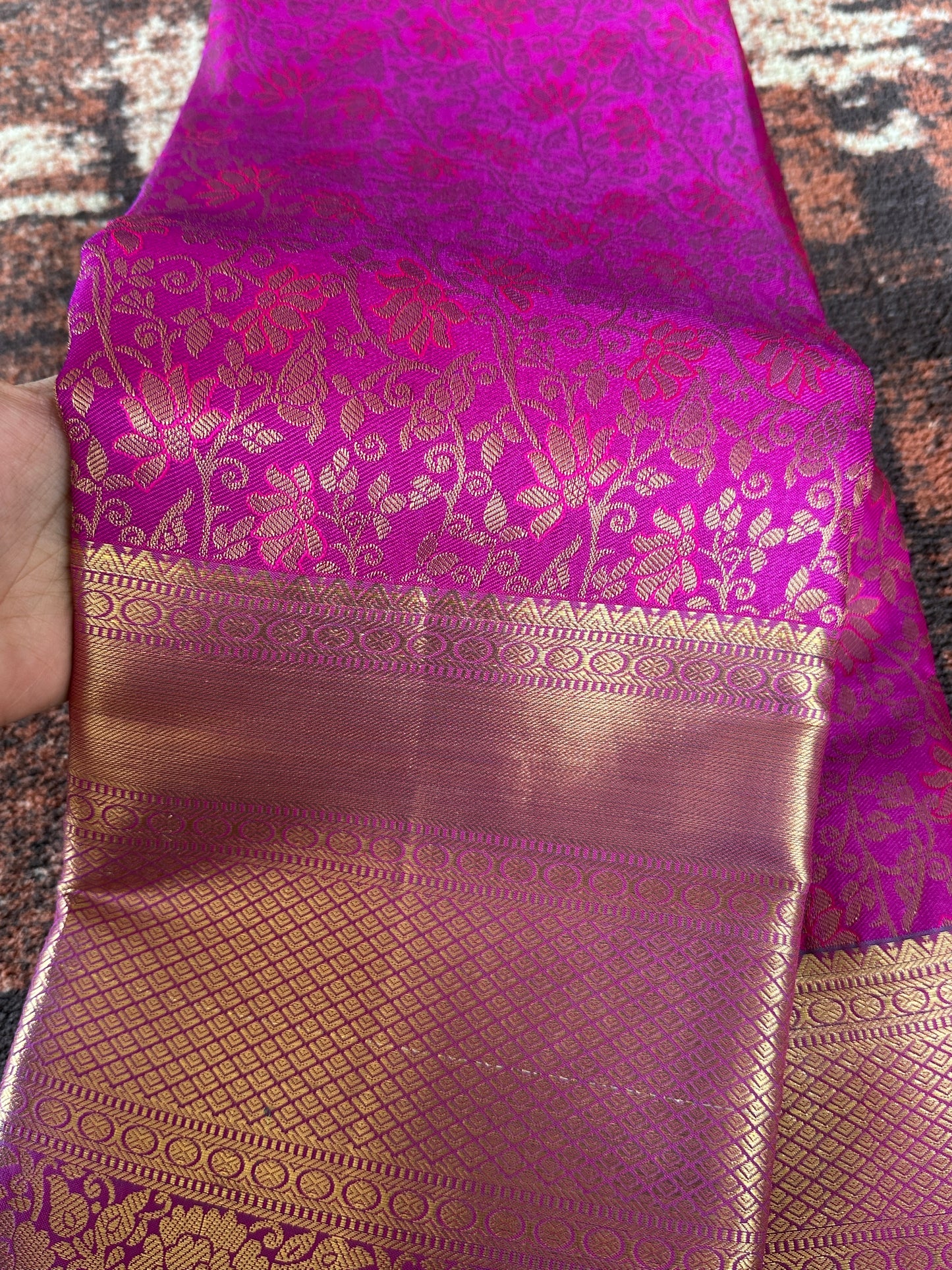 Majenta Kanchi Pattu saree