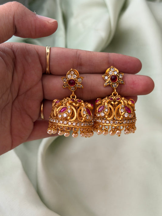 Anicham AD Flora Jhumkas
