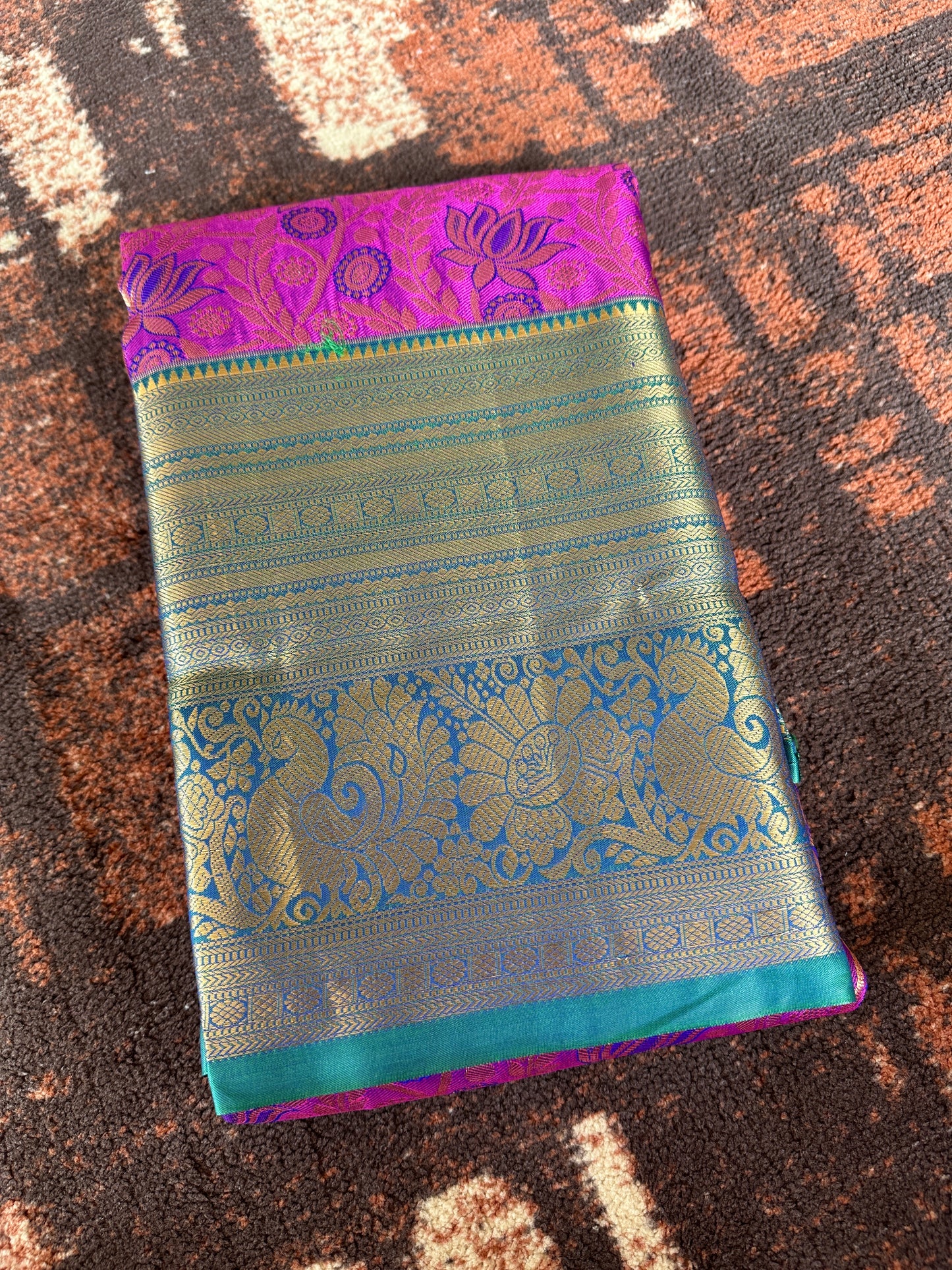Dairy Milk Purple Tissue Silk Saree