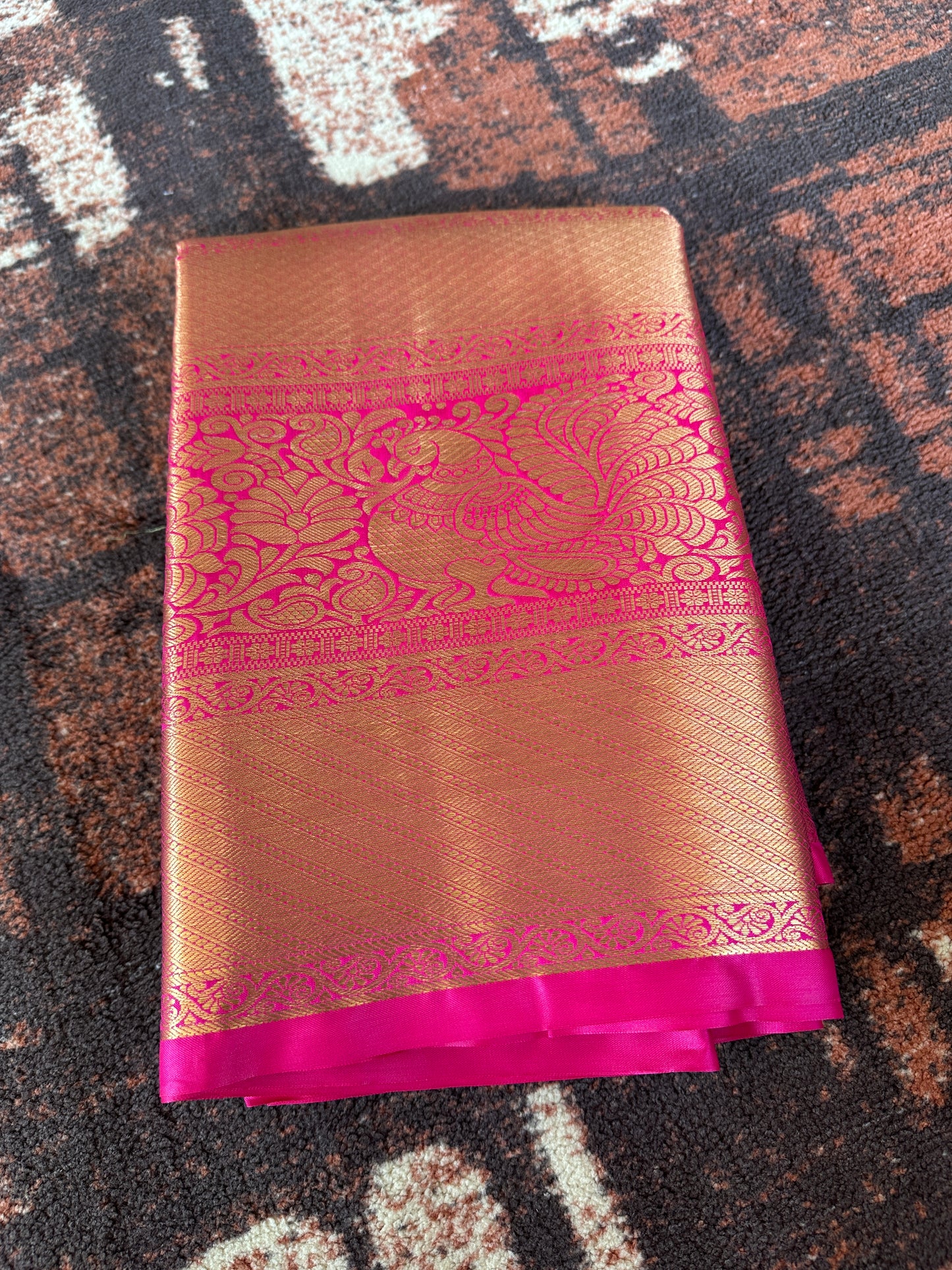Turquoise Blue Tissue Silk Saree