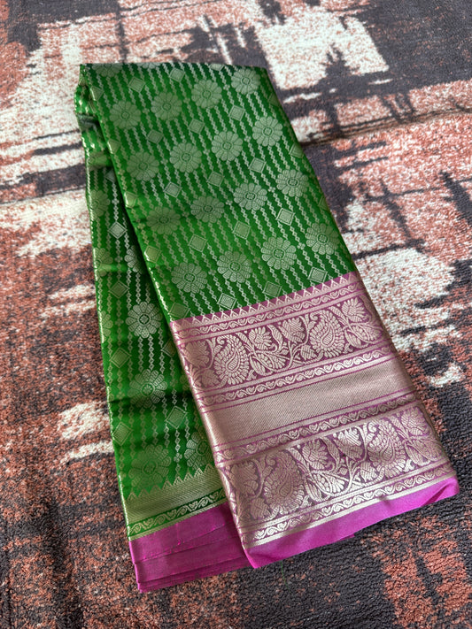 Budgeted emerald Tissue Saree