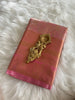 Ahaana Peachy Pink Kanchi Tissue Saree