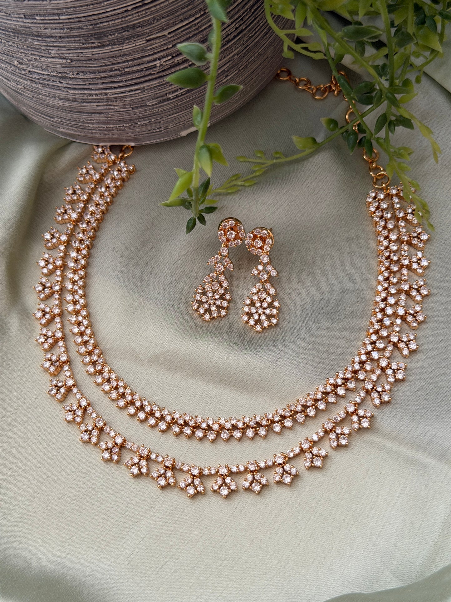 2 Layer Mona Diamond Necklace
