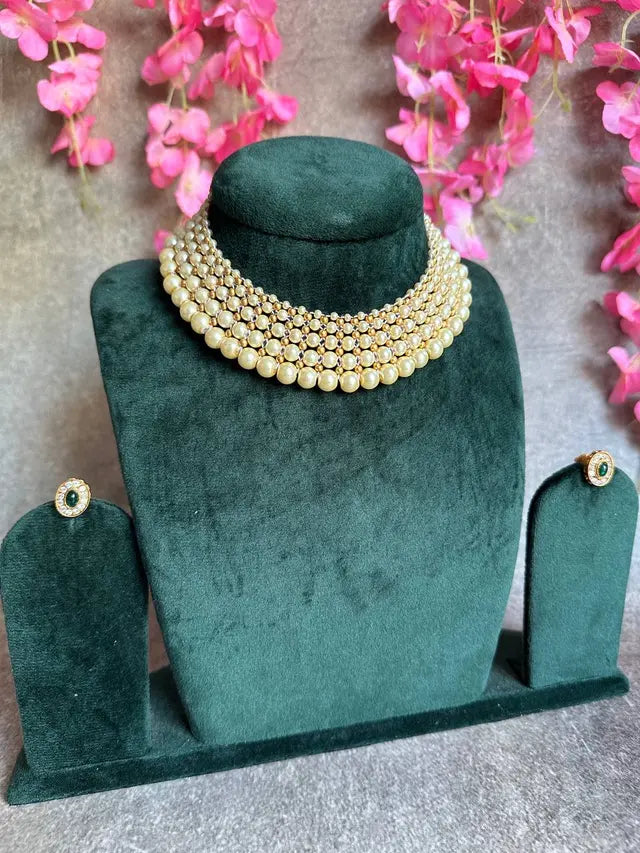 Chunky Layered Pearl Necklace