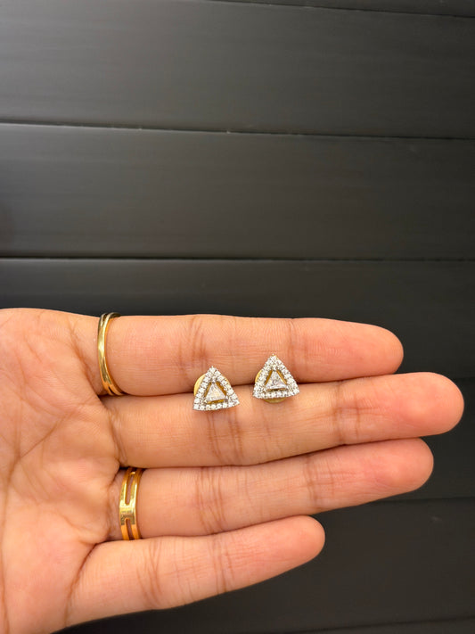 Triangle Diamond Studs