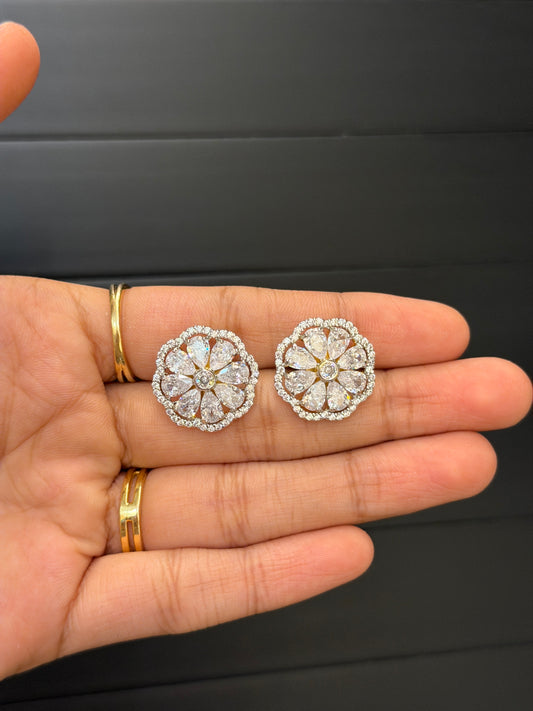 Big Flora Diamond Studs