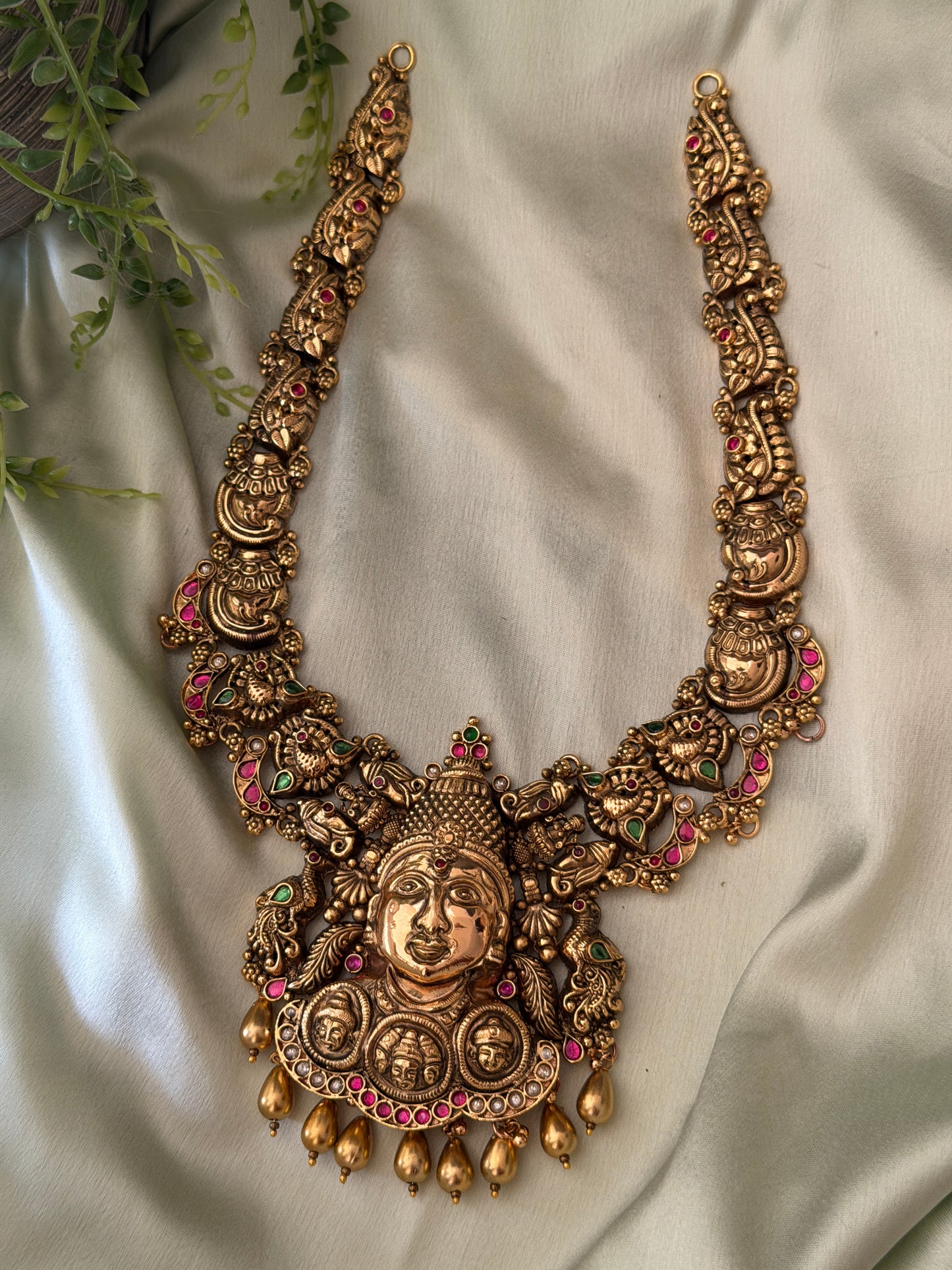 Hamsavahini 1Gm Gold Haaram
