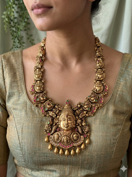Hamsavahini 1Gm Gold Haaram