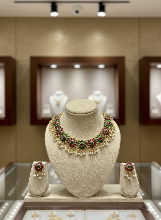 Budgeted Floral Necklace (Multi v2.0)