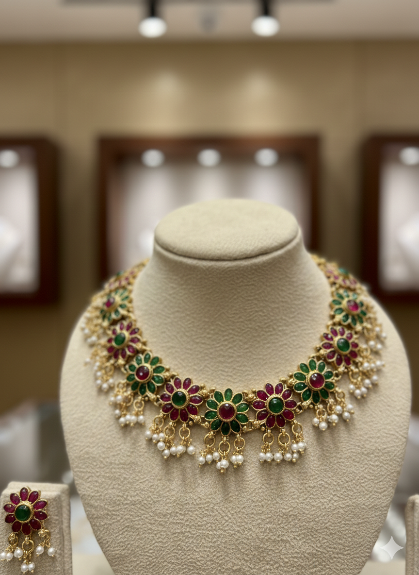 Budgeted Floral Necklace (Multi v2.0)